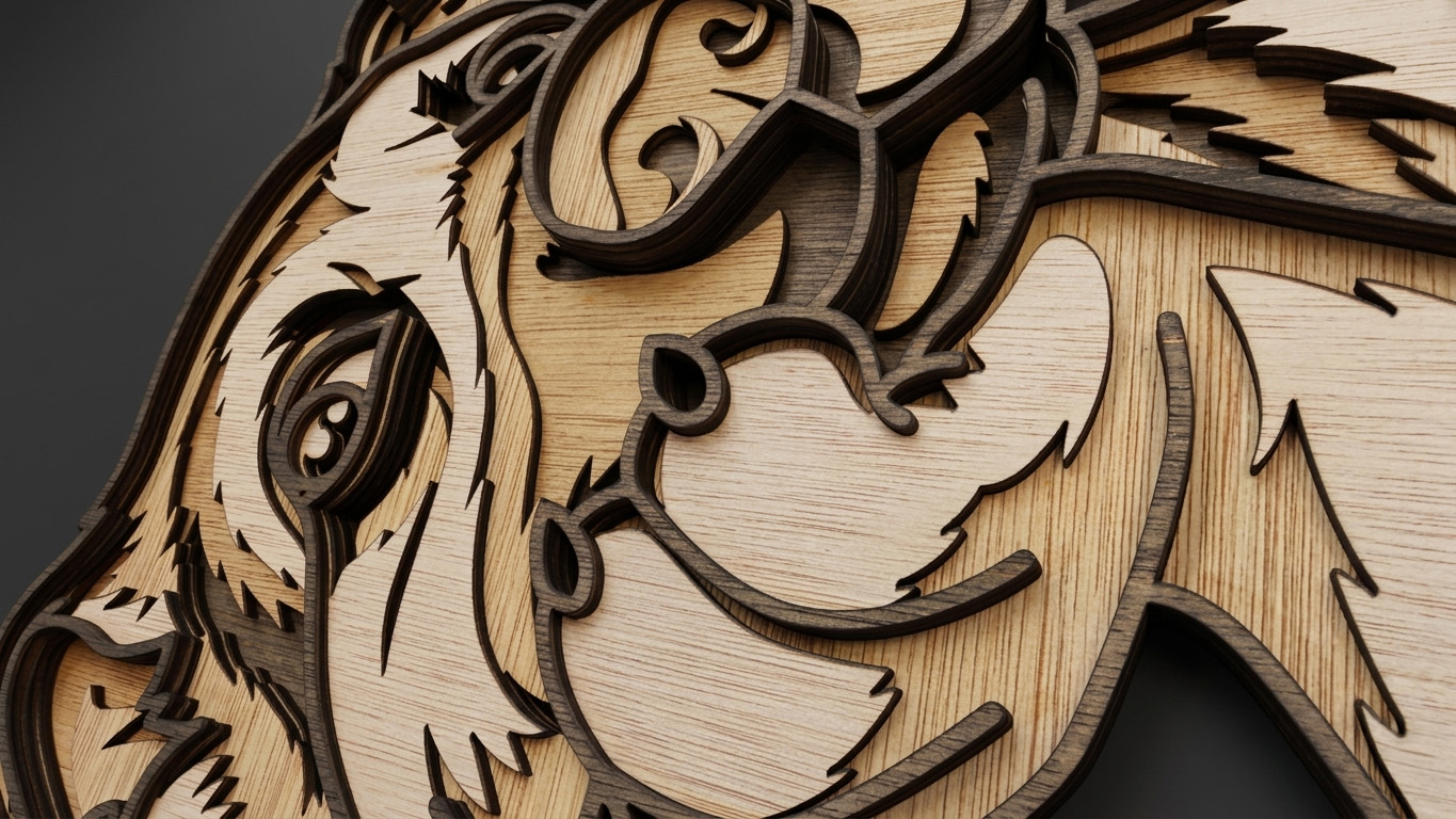 Layered Dog Wall Art — View 5